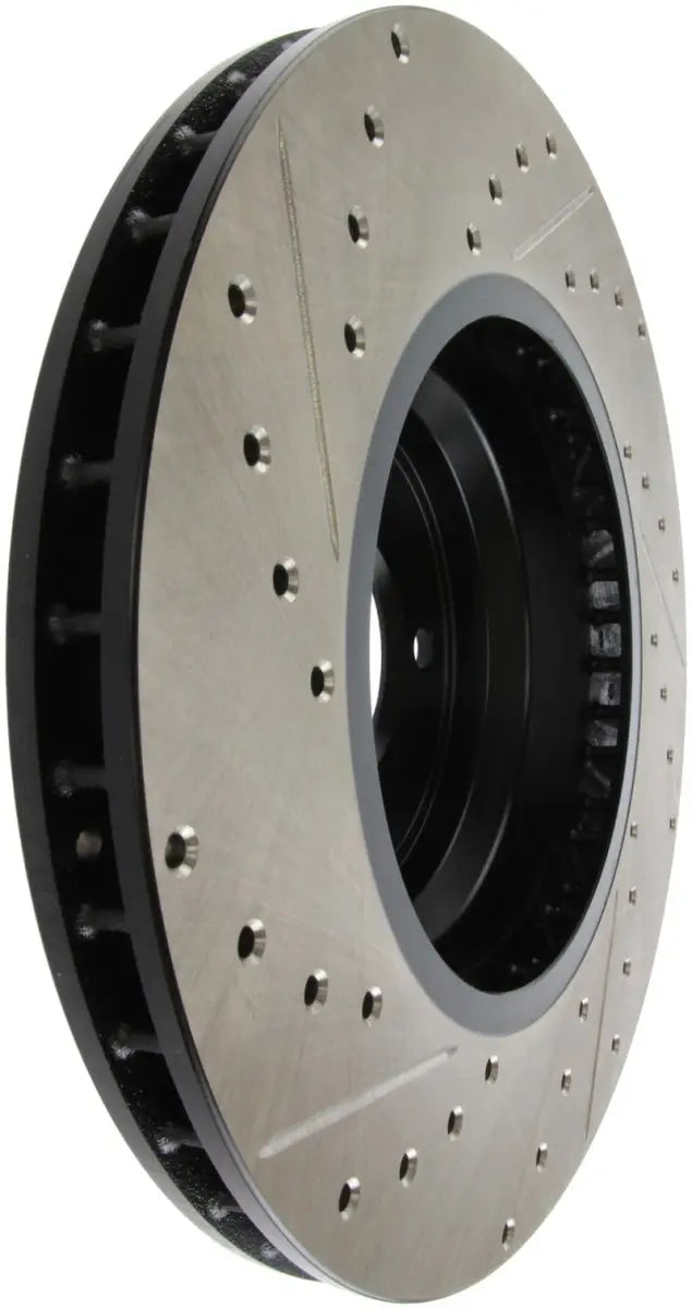 StopTech 07-09 BMW 335 (E90/E92/E93) Slotted & Drilled Left Front Rotor 