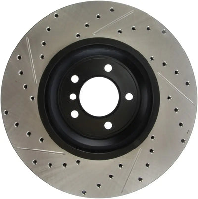 StopTech 07-09 BMW 335 (E90/E92/E93) Slotted & Drilled Left Front Rotor 