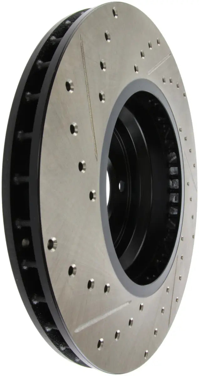 StopTech 07-09 BMW 335 (E90/E92/E93) Slotted & Drilled Left Front Rotor 