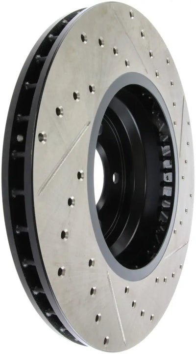 StopTech 07-09 BMW 335 (E90/E92/E93) Slotted & Drilled Right Front Rotor 