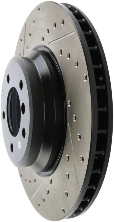 StopTech 07-09 BMW 335 (E90/E92/E93) Slotted & Drilled Right Front Rotor 