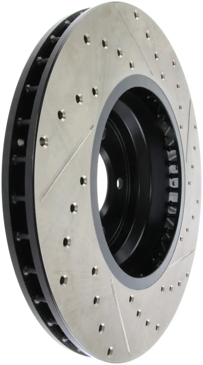 StopTech 07-09 BMW 335 (E90/E92/E93) Slotted & Drilled Right Front Rotor 