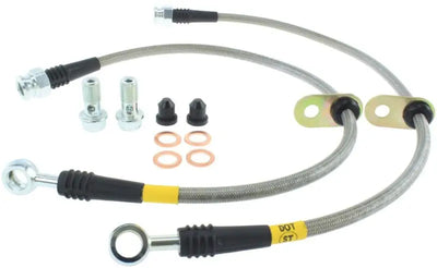 StopTech 08-10 EVO X AWD Stainless Steel Rear Brake Lines 
