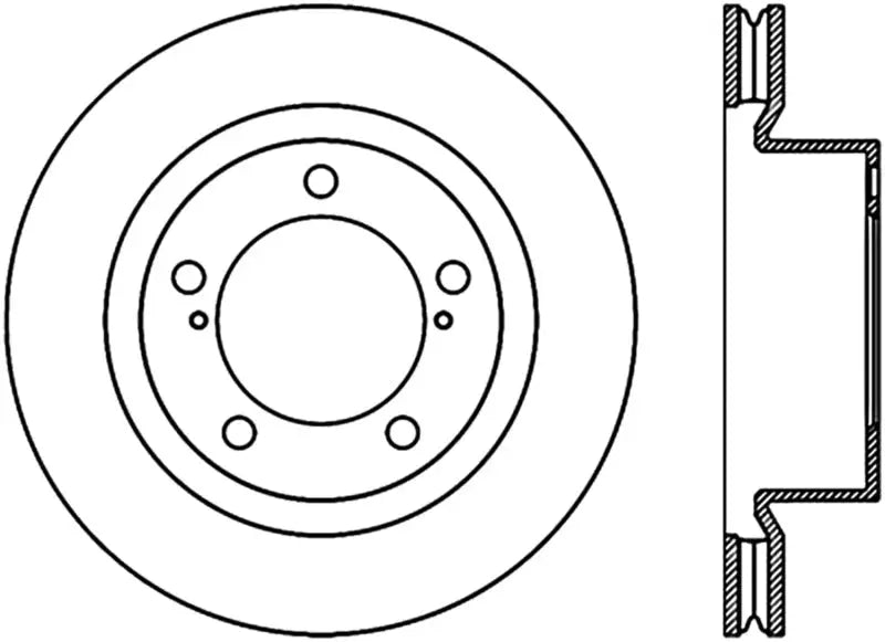 Stoptech Stoptech 08-11/13-18 Toyota Land Cruiser Front Premium High Carbon Cryo Brake Rotor