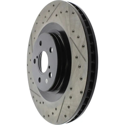StopTech 13-18 Lexus GS350 Slotted & Drilled Front Right Rotor 