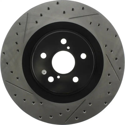 StopTech 13-18 Lexus GS350 Slotted & Drilled Front Right Rotor 