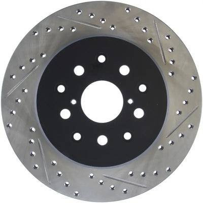 StopTech 5/93-98 Toyota Supra Left Rear Slotted & Drilled Rotor 