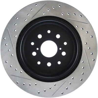 StopTech 5/93-98 Toyota Supra Left Rear Slotted & Drilled Rotor 