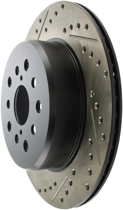 StopTech 5/93-98 Toyota Supra Right Rear Slotted & Drilled Rotor 