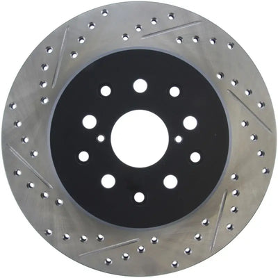 StopTech 5/93-98 Toyota Supra Right Rear Slotted & Drilled Rotor 