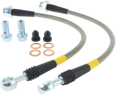 StopTech 89-98 Nissan 240SX (OE Upgrade) Stainless Steel Rear Brake Lines 
