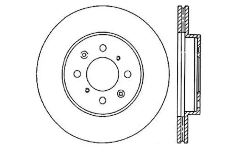 StopTech 90-01 Acura Integra (exc. Type R) / 01-05 Honda Civic / 07+ Honda Fit / 93-97 Del Sol VTEC 