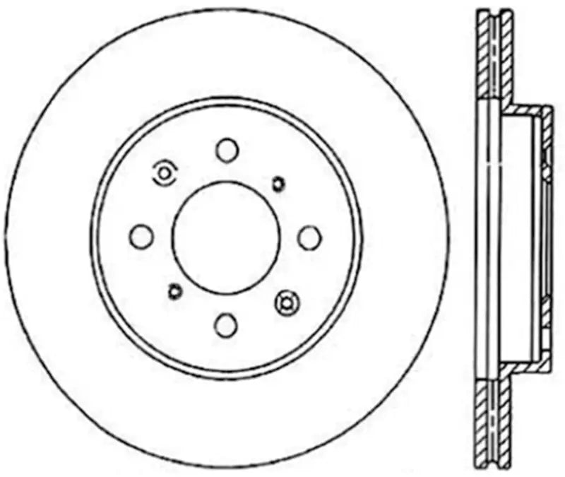 Stoptech Acura & Honda Civic/Del Sol Front CRYO-STOP Rotor - Truck Automotive