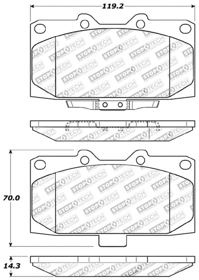 StopTech Performance 06-07 Subaru Impreza WRX/WRX STi Front Brake Pads - Truck & Automotive