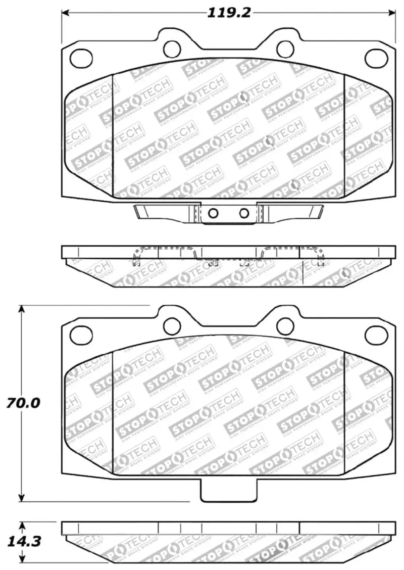 StopTech Performance 06-07 Subaru Impreza WRX/WRX STi Front Brake Pads - Truck & Automotive