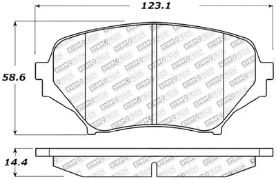 StopTech Performance 06-08 Mazda Miata MX-5 Front Brake Pads - Truck & Automotive