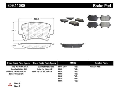 Stoptech StopTech Performance 06-09 Audi A3 / 05-09 Audi A4/A6 / 08-09 Audi TT / 06-09 VW GTI / 06-09 Jetta