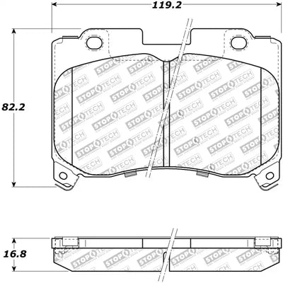 StopTech Performance 5/93-98 Toyota Supra Turbo Front Brake Pads 
