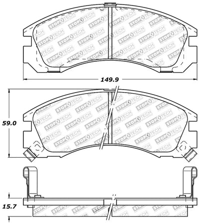 StopTech Performance 93-99 Eagle Talon 4WD / 92-04 Mitsubishi Diamante / 6/92-99 Mitsubishi Eclipse 