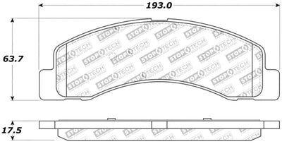 StopTech Performance Brake Pads 