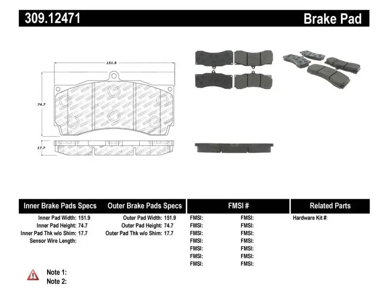 StopTech Performance Brake Pads - Truck & Automotive