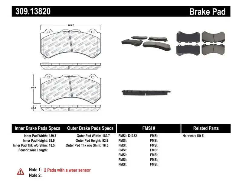 StopTech Performance Brake Pads - Truck & Automotive
