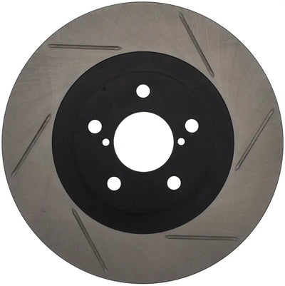 Stoptech StopTech Power Slot 02-10 WRX Front Right Sportstop Slotted Rotor