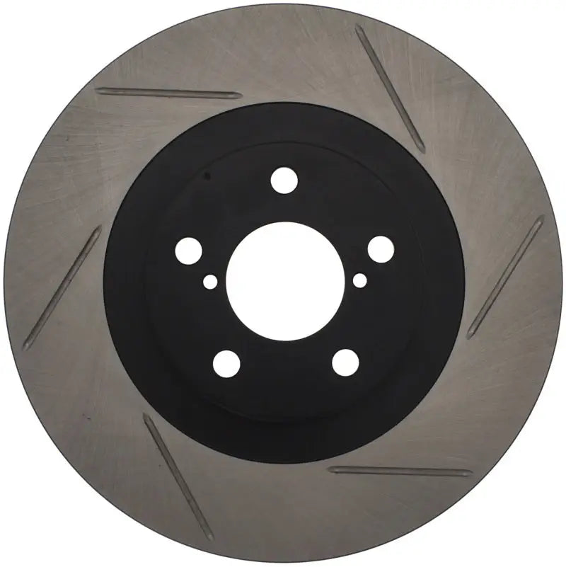 Stoptech StopTech Power Slot 02-10 WRX Front Right Sportstop Slotted Rotor