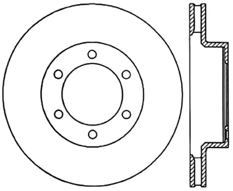 StopTech Power Slot 05-09 Toyota Tacoma/03-09 4 Runner Slotted Left Front Cryo Rotor - Truck & Automotive