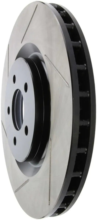 StopTech Power Slot 07-10 Ford Mustang Shelby Front Right Slotted Rotor 