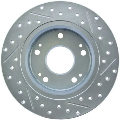 StopTech Select Sport drilled and slotted front left brake rotor