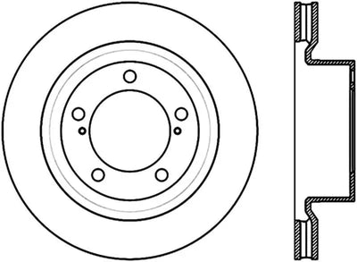 Stoptech StopTech Sport Slot 08-12 Toyota Sequoia / 07-12 Tundra Slotted Right Front CRYO Rotor