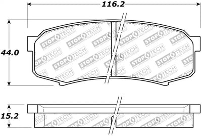 StopTech Street Brake Pads - Rear - Truck & Automotive