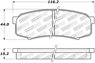 StopTech Street Brake Pads - Rear - Truck & Automotive
