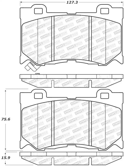 StopTech Street Select Brake Pads - Front - Truck & Automotive