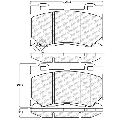 StopTech Street Touring 09-13 Infiniti FX35/FX37/FX45/FX50/08-13 G37 Front Brake Pads - Truck & Automotive