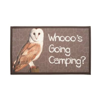 Owl-themed camping textilene mat for comfortable outdoor adventures at Camping Textilene Mat