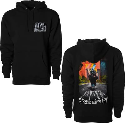 Streets Gotta Eat Hoodie Black Md - DBK