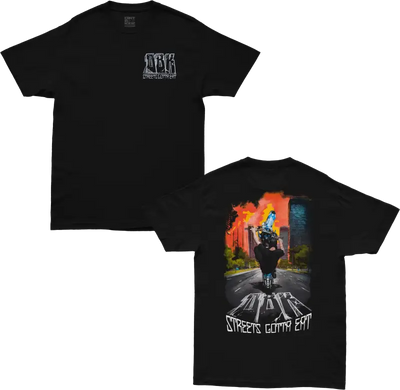 Streets Gotta Eat Tee Black Md - DBK