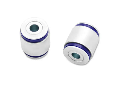 Two cylindrical suspension bushings for SuperPro 2015 Audi A3 Quattro rear lower control arm outer bushing kit