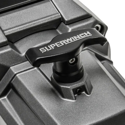 Superwinch 12000 LBS 12V DC 3/8in x 80ft Synthetic Rope SX 12000SR Winch - Graphite - 1712201