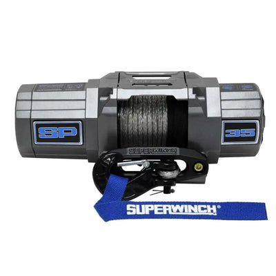 Superwinch 3500 LBS 12V DC 7/32in x 40ft Synthetic Rope Hawse Fairlead SP 35SR Winch - Winches & Hitches