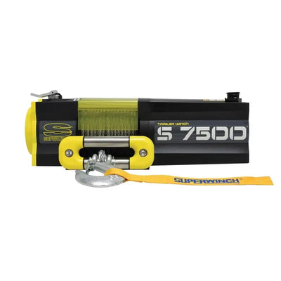 Superwinch 7500 LBS 12V DC 5/16in x 54ft Steel Rope S7500 Winch - 1475200