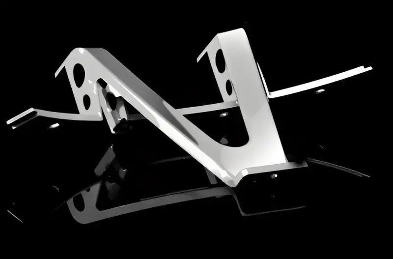 Polished metal bracket with mounting holes for Wheel Pros Split Spoke Inserts 22X10 Chrome