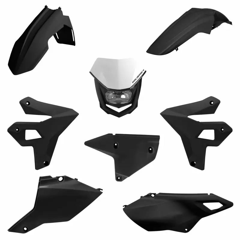 Restyling Kit W/Halo Headlight Black Suz Drz400 - POLISPORT