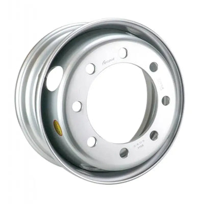 Silver dual truck wheel rim SW1750865SD2 Taskmaster 17.5X6.75 8X6.5