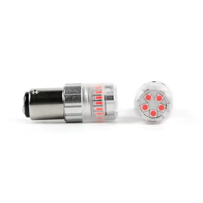 Tail Light Bulb - LED 1157 Philips 3020 High Power LED; Red; 600 Lumens; 9 To 18 Volt DC; Set Of 2 - RV and Auto Parts