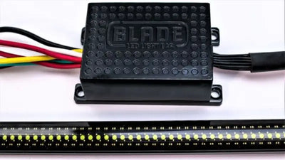 Tailgate Light - LED 48 Inch Flexible Bar; Clear Lens; Red Turn Signals/ White Reverse/ Brake/ Running/ Hazard