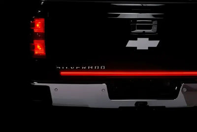Tailgate Light - LED 48 Inch Flexible Bar; Clear Lens; Red Turn Signals/ White Reverse/ Brake/ Running/ Hazard