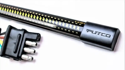 Tailgate Light - LED 48 Inch Flexible Bar; Clear Lens; Red Turn Signals/ White Reverse/ Brake/ Running/ Hazard